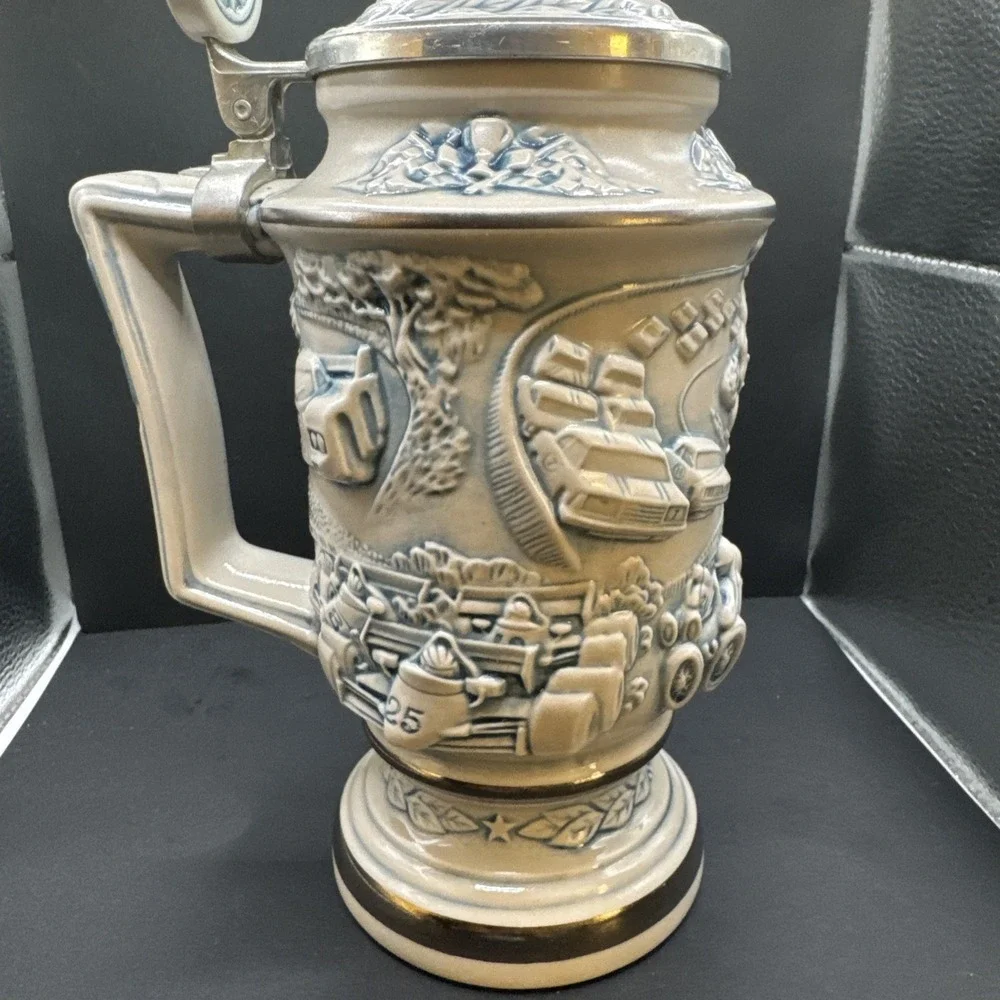 Handcrafted‎ Racing Car Stein by Avon